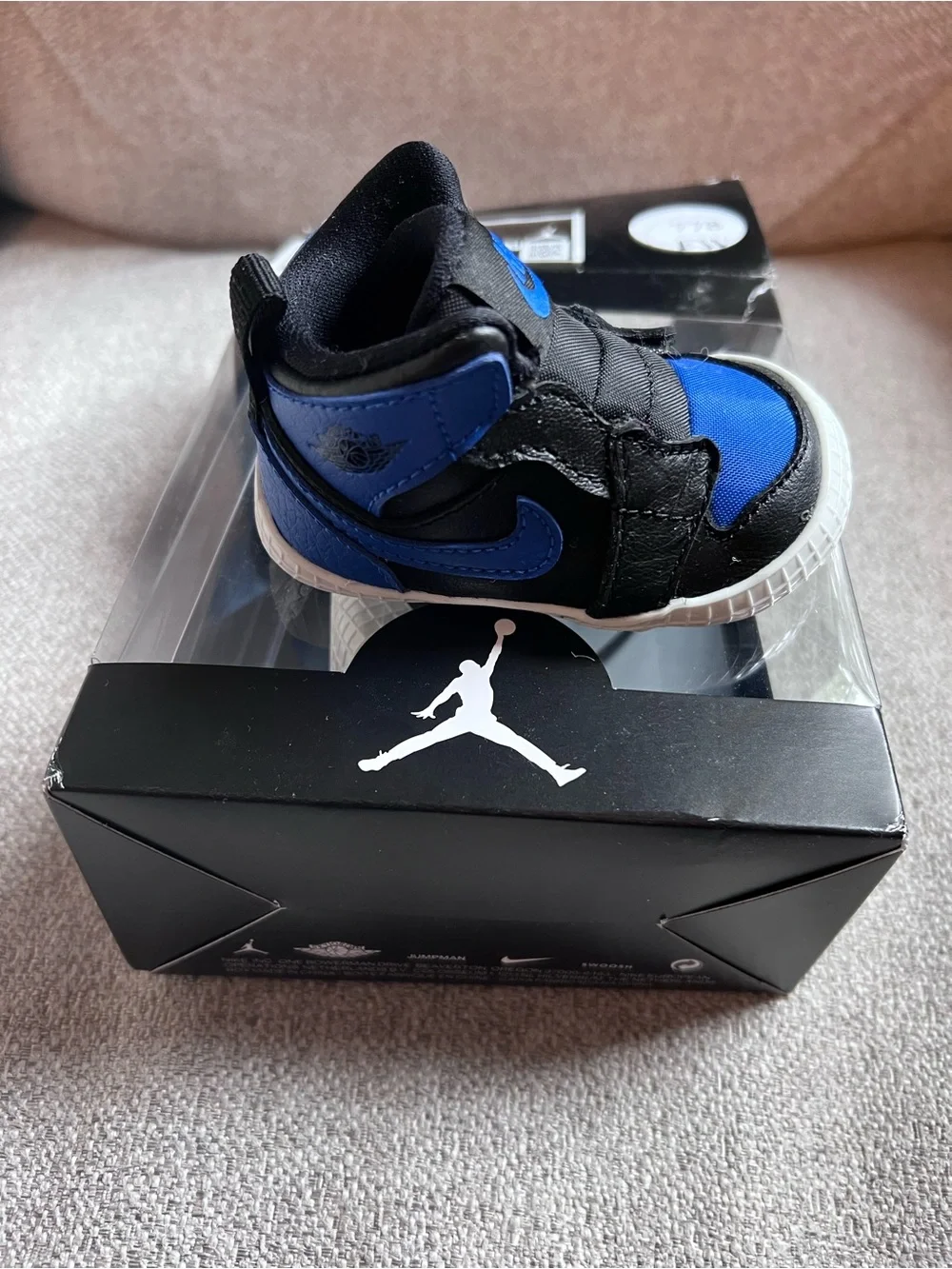 Nike Baby Jordan Sneaker - Black and Blue New In Box